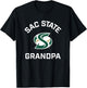 Sacramento State CSUS Hornets Arched Grandpa T-Shirt - T-Shirt | Black