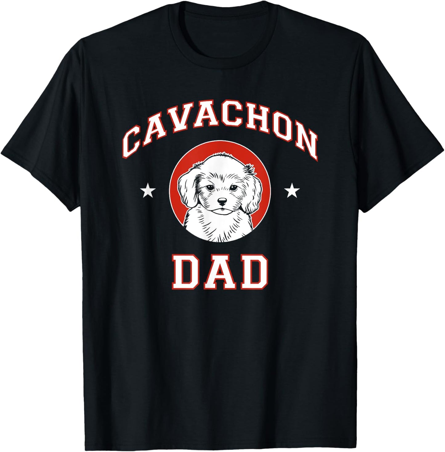 Cavachon Dad Dog Father Women Kids T-Shirt - T-Shirt | Black