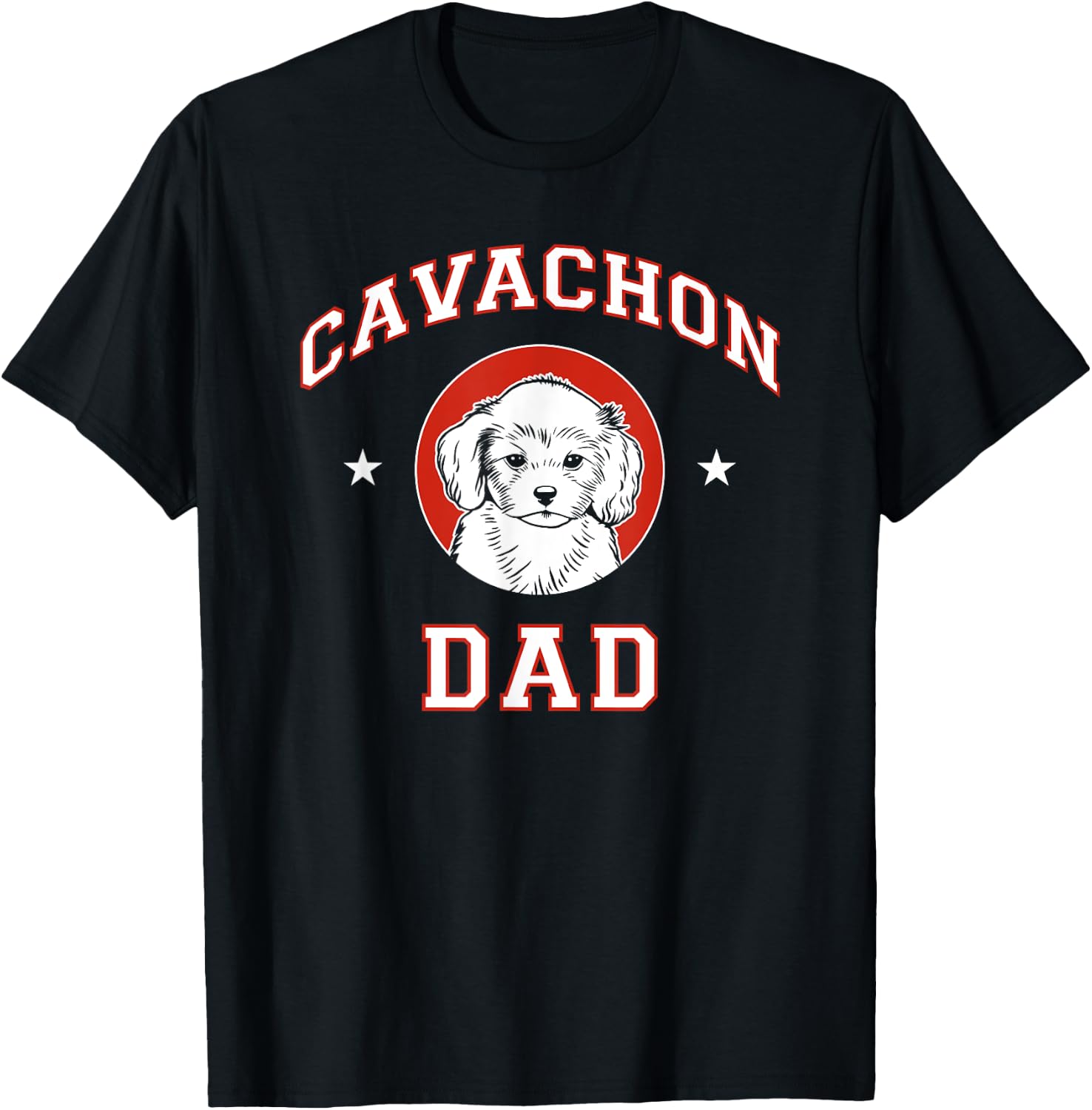 Cavachon Dad Dog Father Women Kids T-Shirt - T-Shirt | Black
