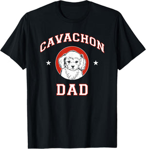 Cavachon Dad Dog Father Women Kids T-Shirt - T-Shirt | Black