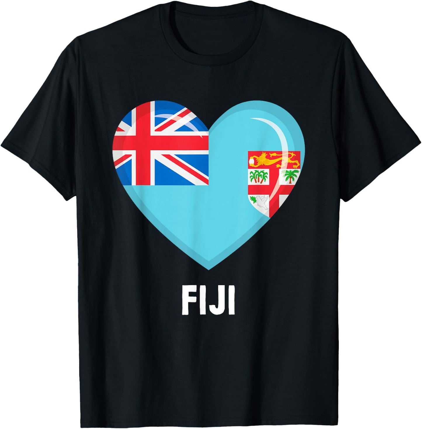 Fiji Flag Jersey | Fiji T-Shirt - T-Shirt | Black