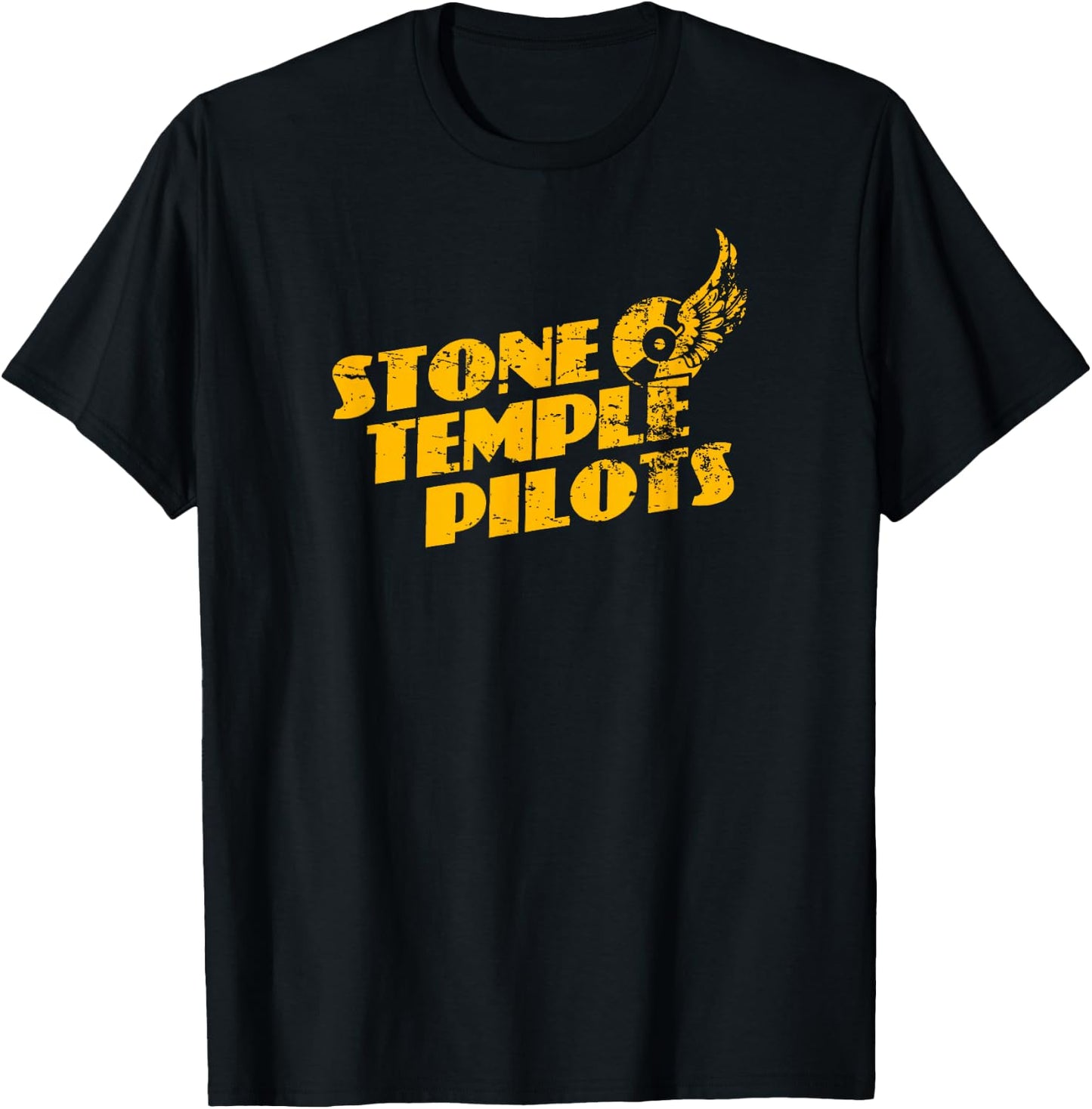 Stone Temple Pilots - Tire Wings Logo T-Shirt - T-Shirt | Black