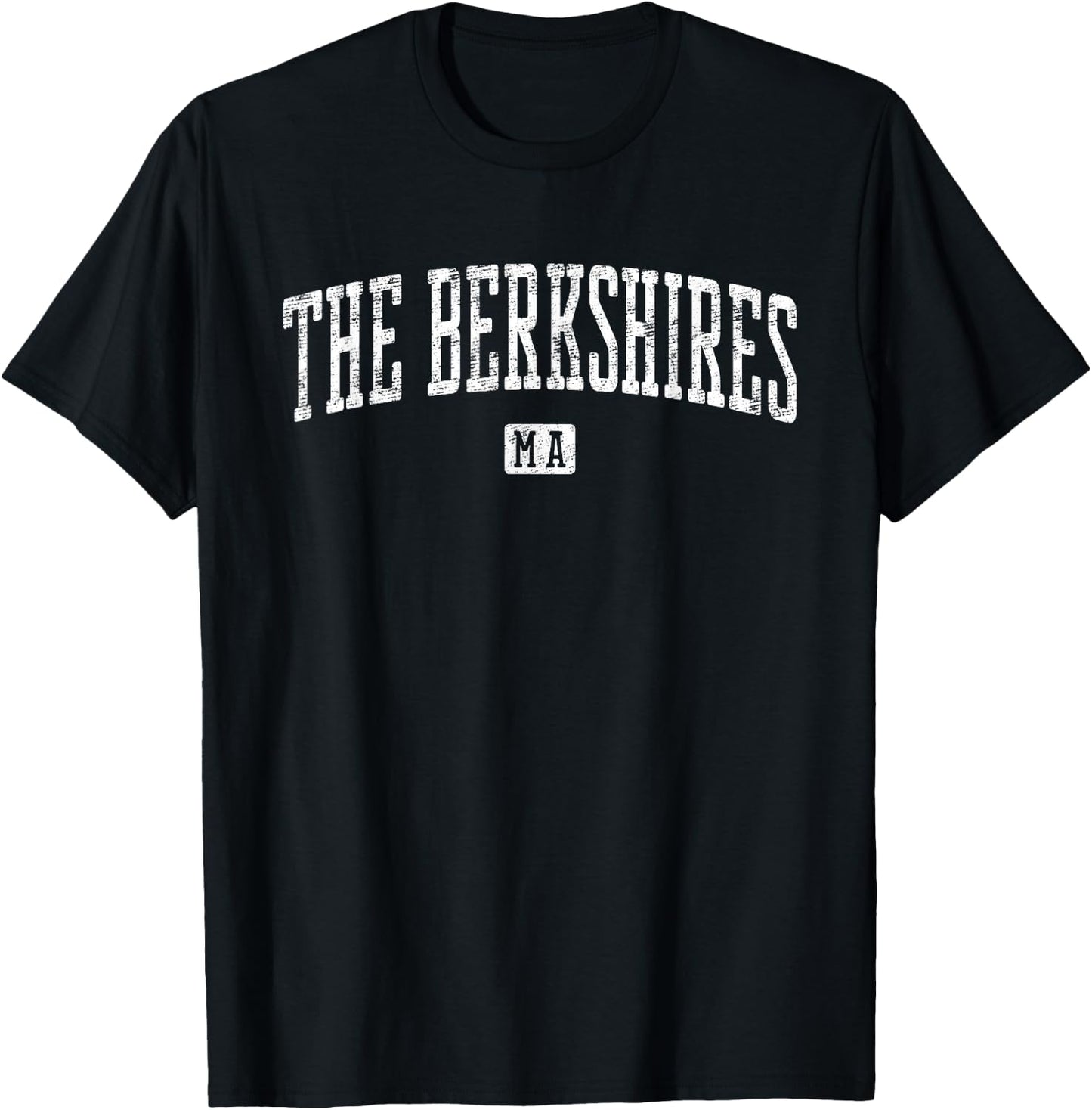 The Berkshires MA Vintage City T-Shirt - T-Shirt | Black