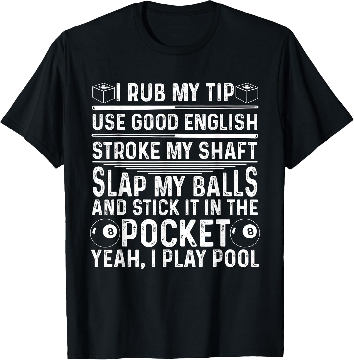 Funny Pool Player Billiard Gift Women Game Lovers T-Shirt - T-Shirt | Black