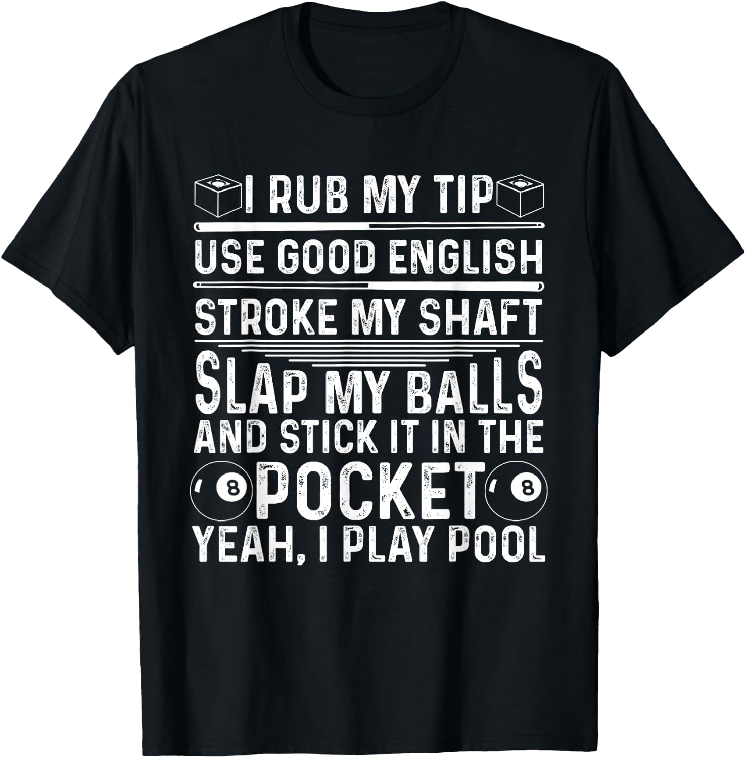 Funny Pool Player Billiard Gift Women Game Lovers T-Shirt - T-Shirt | Black