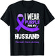 I Wear Purple For My Husband Pancreatic Cancer Awareness T-Shirt - T-Shirt | Black