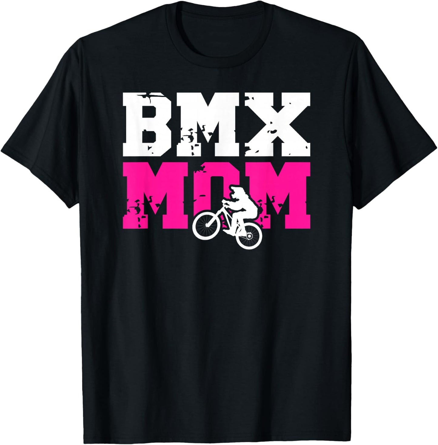 BMX Mom Of A BMX Rider Mother Proud BMX Mama T-Shirt - T-Shirt | Black