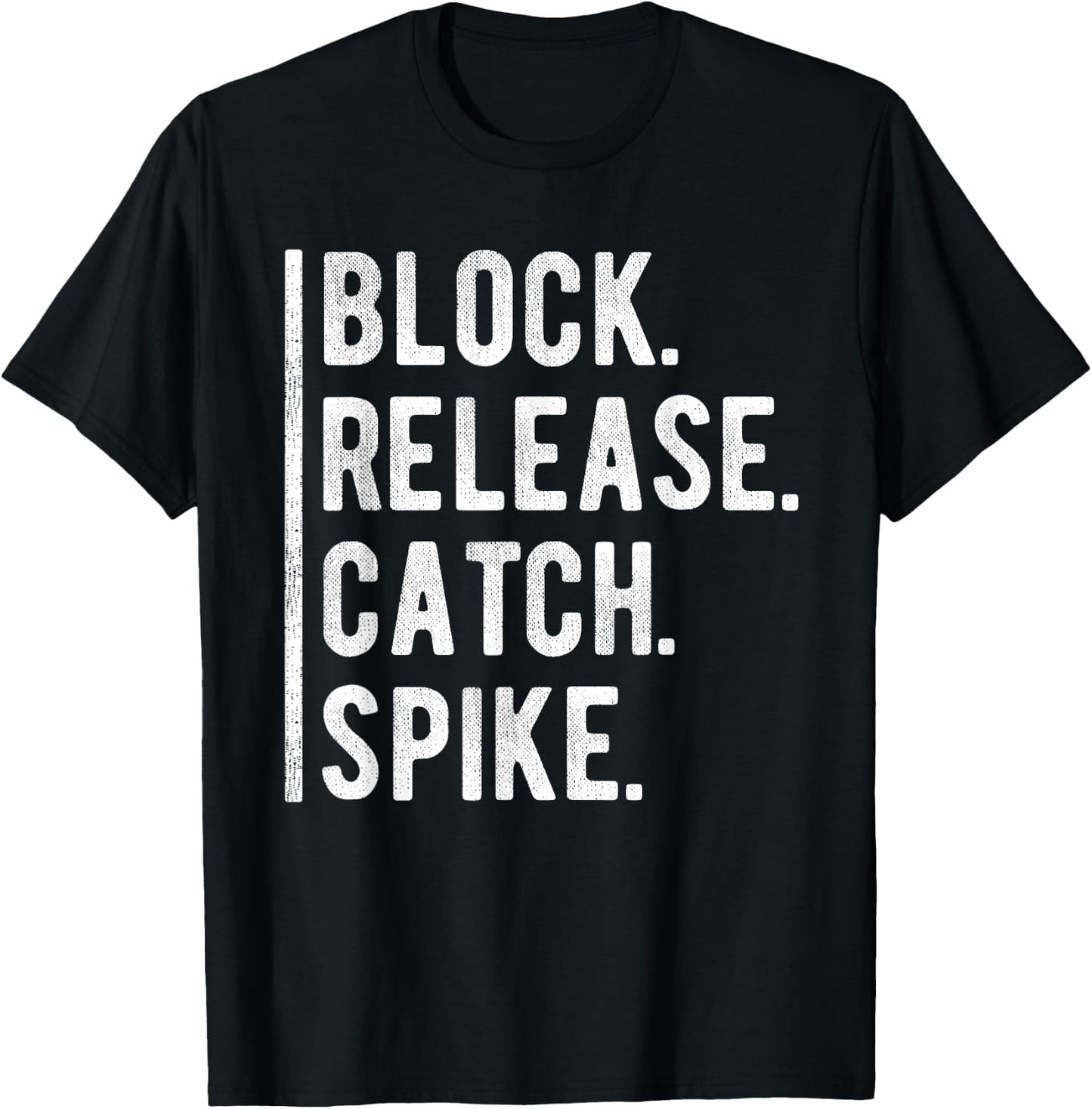 Block Release Catch Spike Grunge National Tight Ends Day T-Shirt - T-Shirt | Black