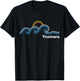 Ventura California CA Sufing Waves Sunset Vintage T-Shirt - T-Shirt | Black