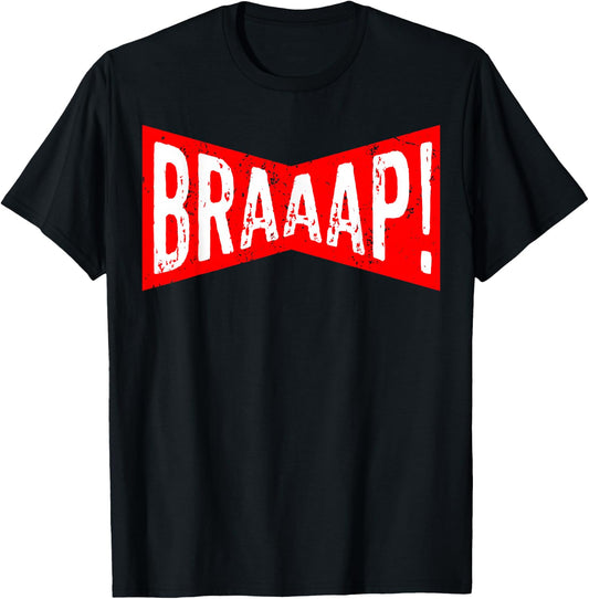 Motocross Braap Motorcycle Lover Bike Racing Gift T-Shirt - T-Shirt | Black