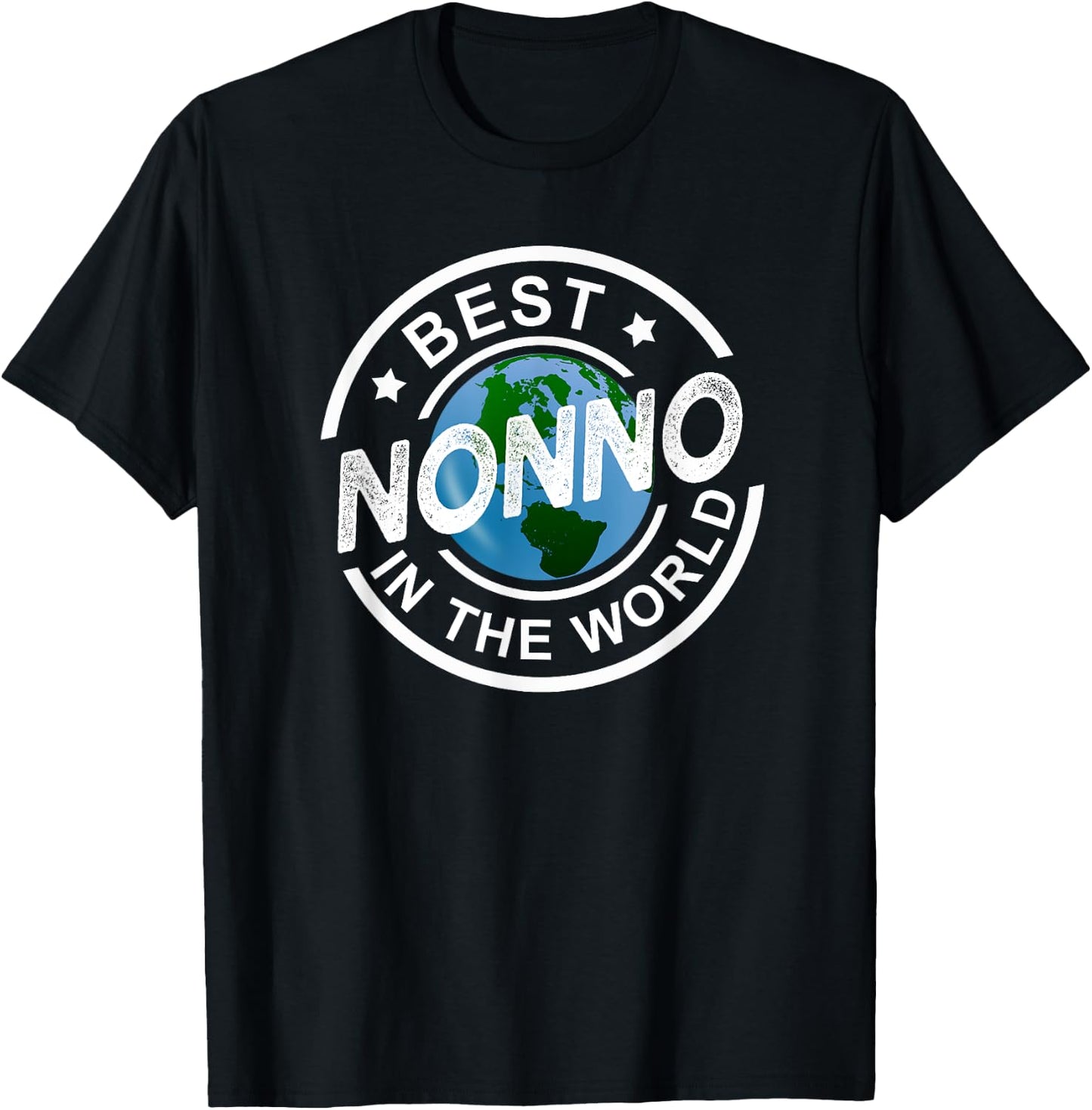 Best Nonno In The World Funny Italian Grandpa Gift T-Shirt - T-Shirt | Black