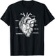 Artistic Heart Anatomical Graphic Kindness Human Anatomy Fun T-Shirt - T-Shirt | Black