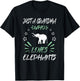 Just A Grandma Who Loves Elephants T-Shirt - T-Shirt | Black