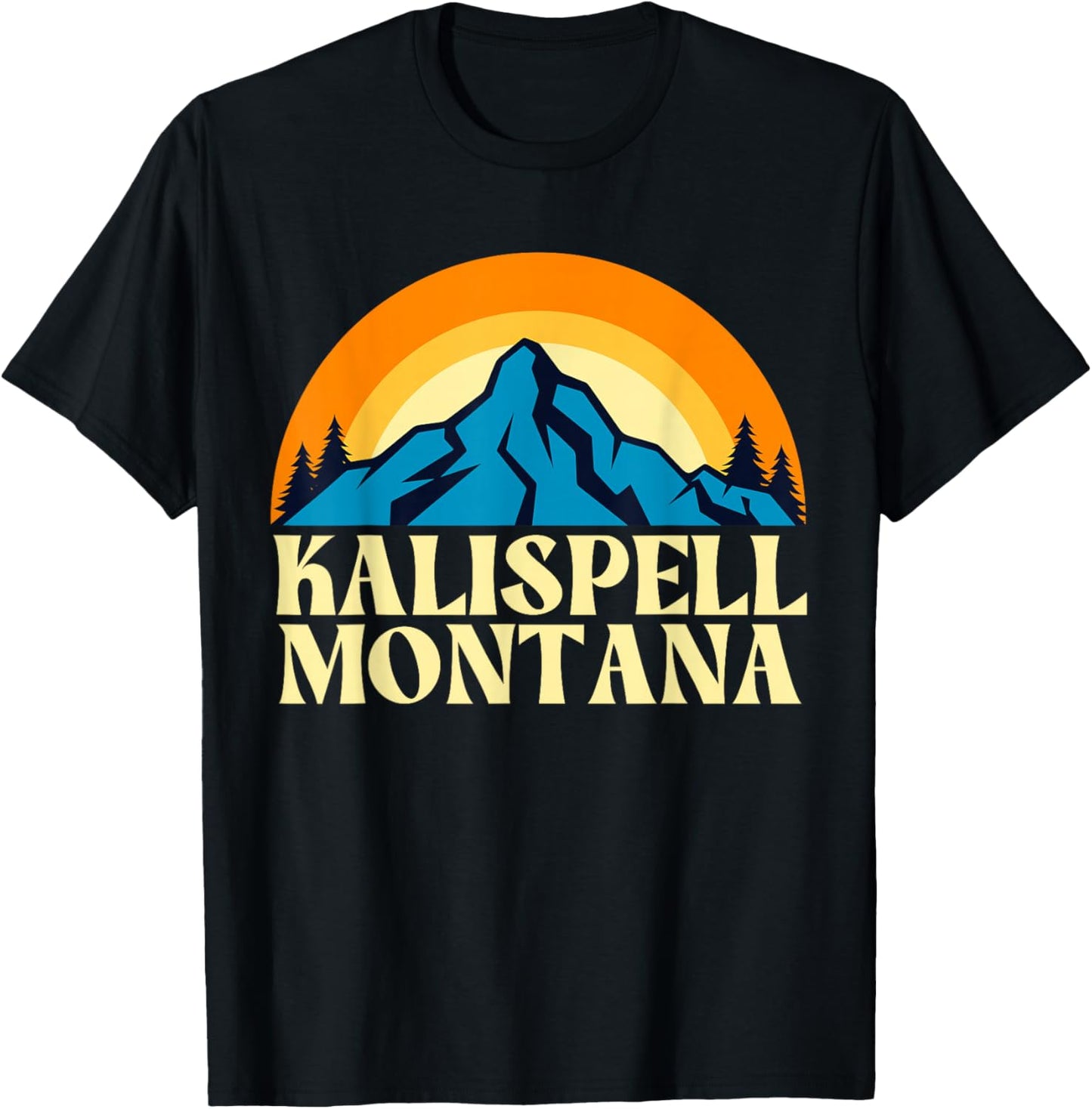 Kalispell Montana T-Shirt - T-Shirt | Black