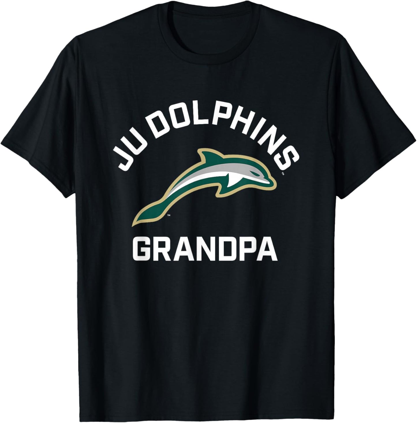 Jacksonville University Dolphins Arched Grandpa T-Shirt - T-Shirt | Black
