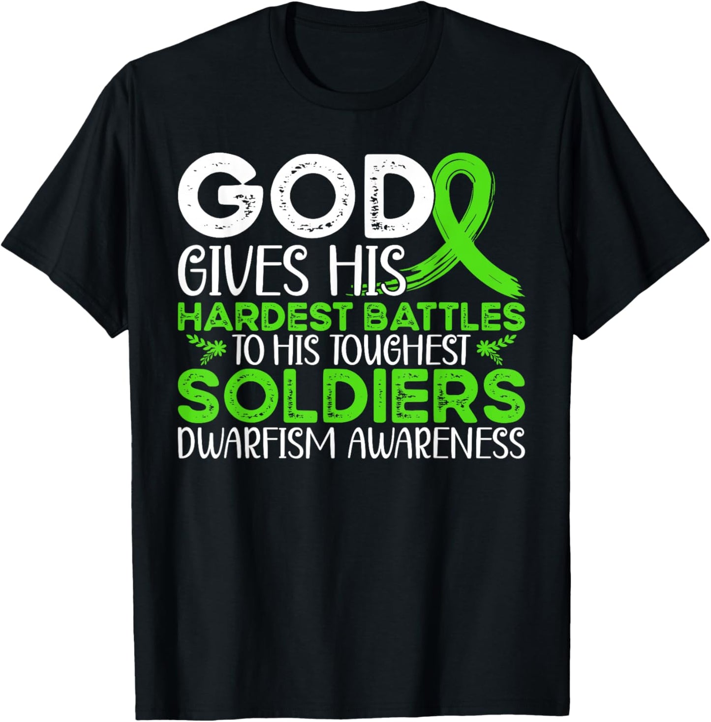 Dwarfism Warrior Support Dwarfism Awareness T-Shirt - T-Shirt | Black