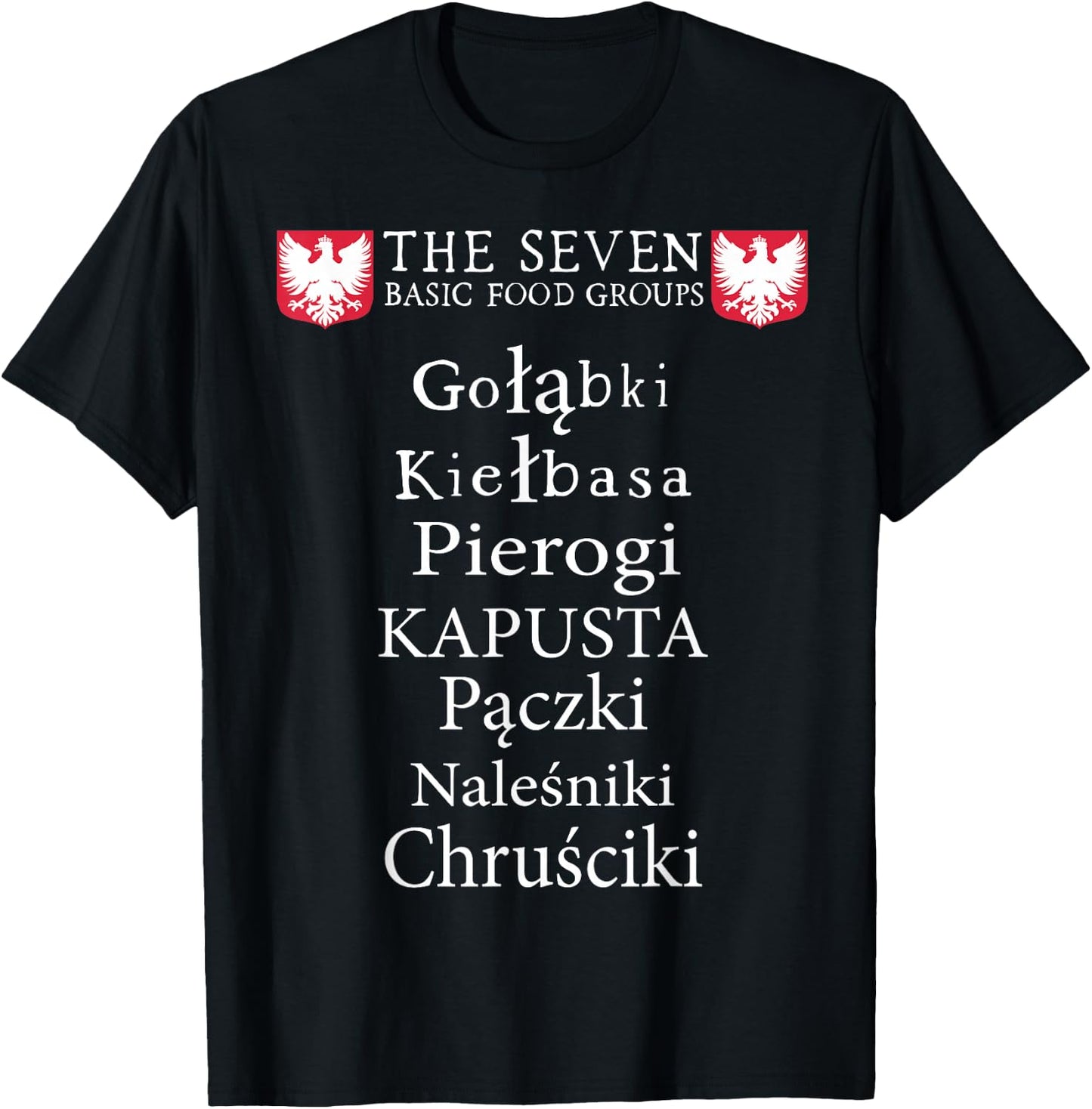 Polish Poland Polska Pierogi T-Shirt - T-Shirt | Black