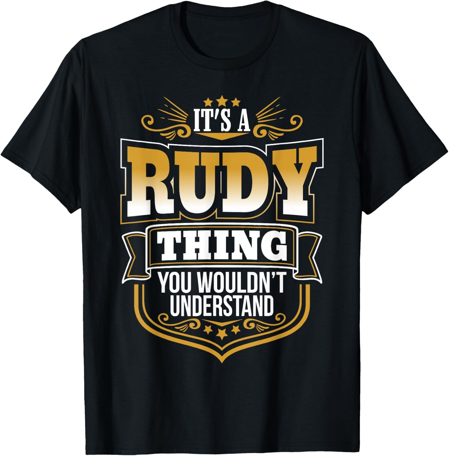 It's a RUDY thing you wouldn't Understand Xmas T-Shirt - T-Shirt | Black