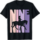 9th Birthday Gift Horse Rider Fan 9 Years Girls T-Shirt - T-Shirt | Black