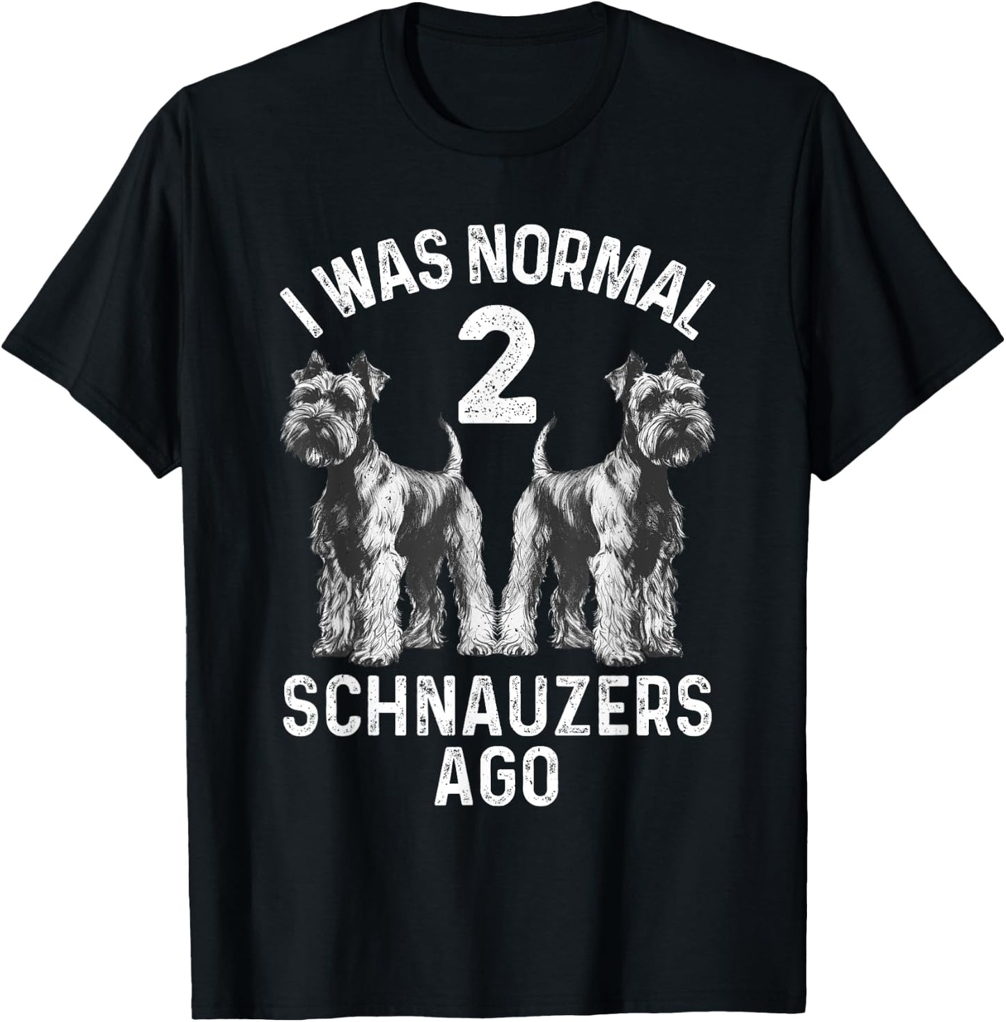 Best Schnauzer Art Women Puppy Mini Schnauzer Lover T-Shirt - T-Shirt | Black