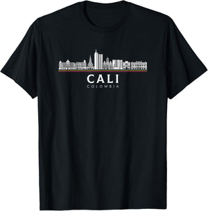 Cali Skyline, colombia colombian T-Shirt - T-Shirt | Black