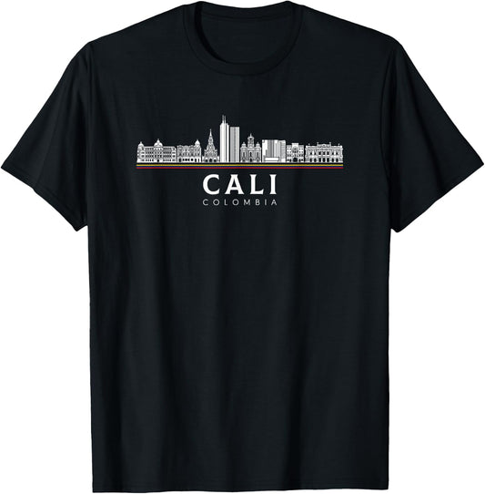 Cali Skyline, colombia colombian T-Shirt - T-Shirt | Black