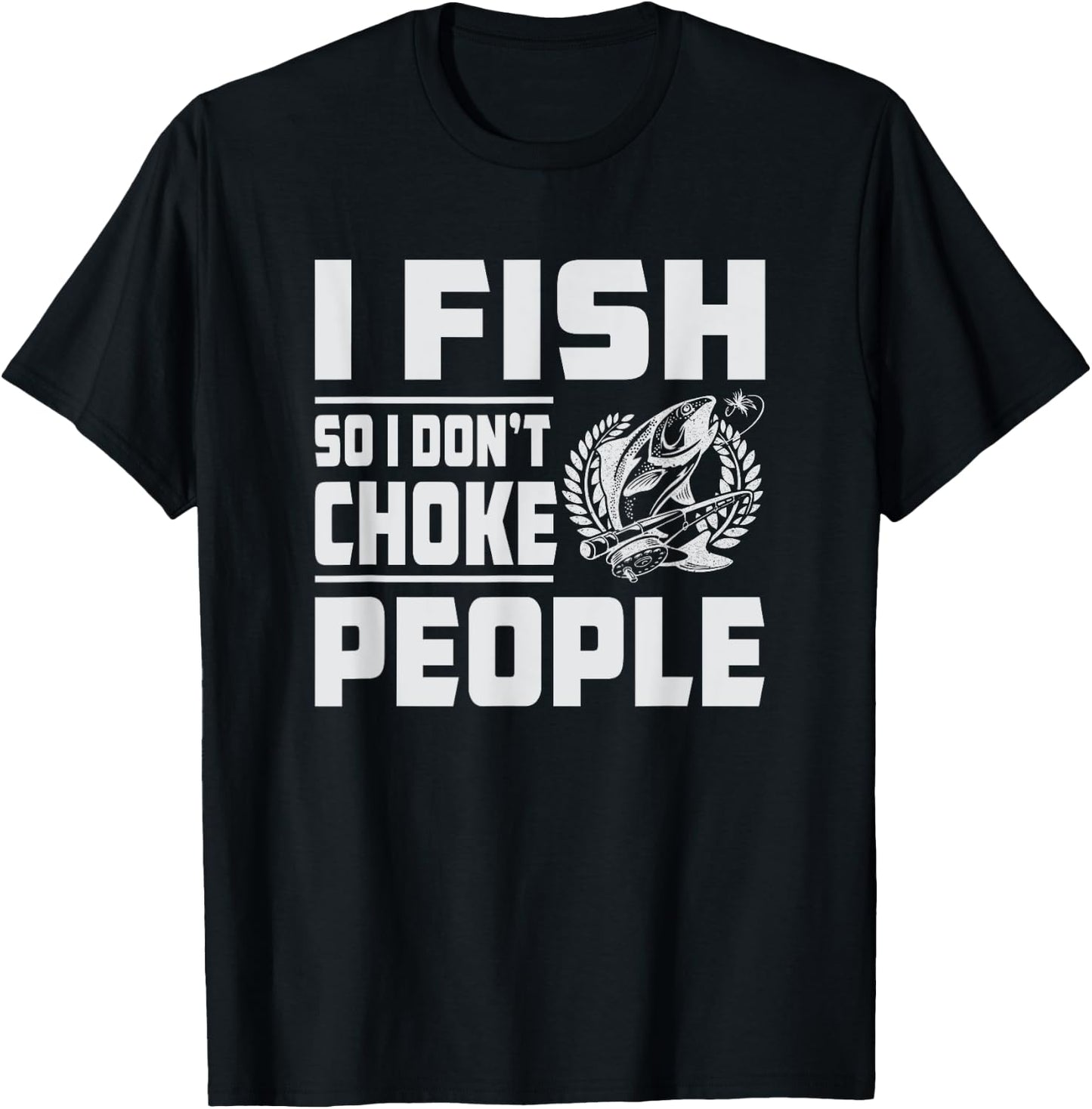 Funny Bass Fishing T-Shirt - T-Shirt | Black
