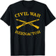 Civil war reenactor - civil war reenactment T-Shirt - T-Shirt | Black