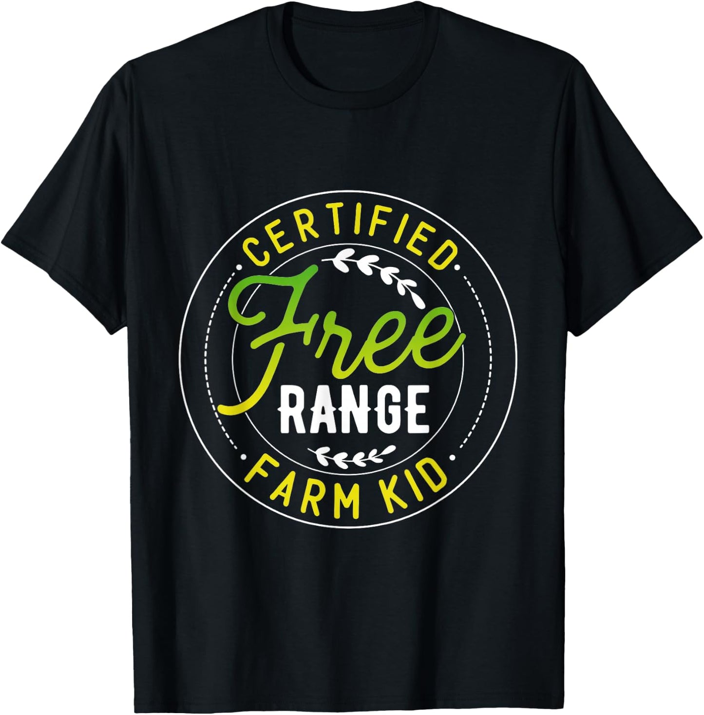 Free Farm Kids Life On The Farm Kids Boys Toddler Boy Girls T-Shirt - T-Shirt | Black
