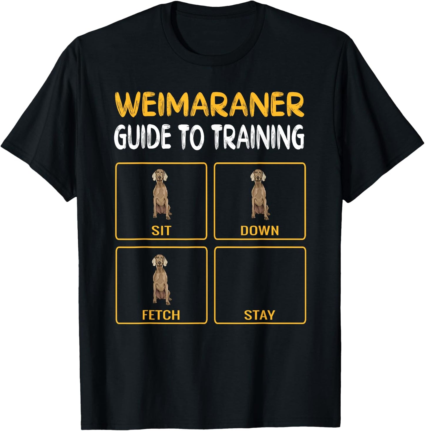Funny Weimaraner Guide To Training Dog Obedience Trainer Women T-Shirt - T-Shirt | Black