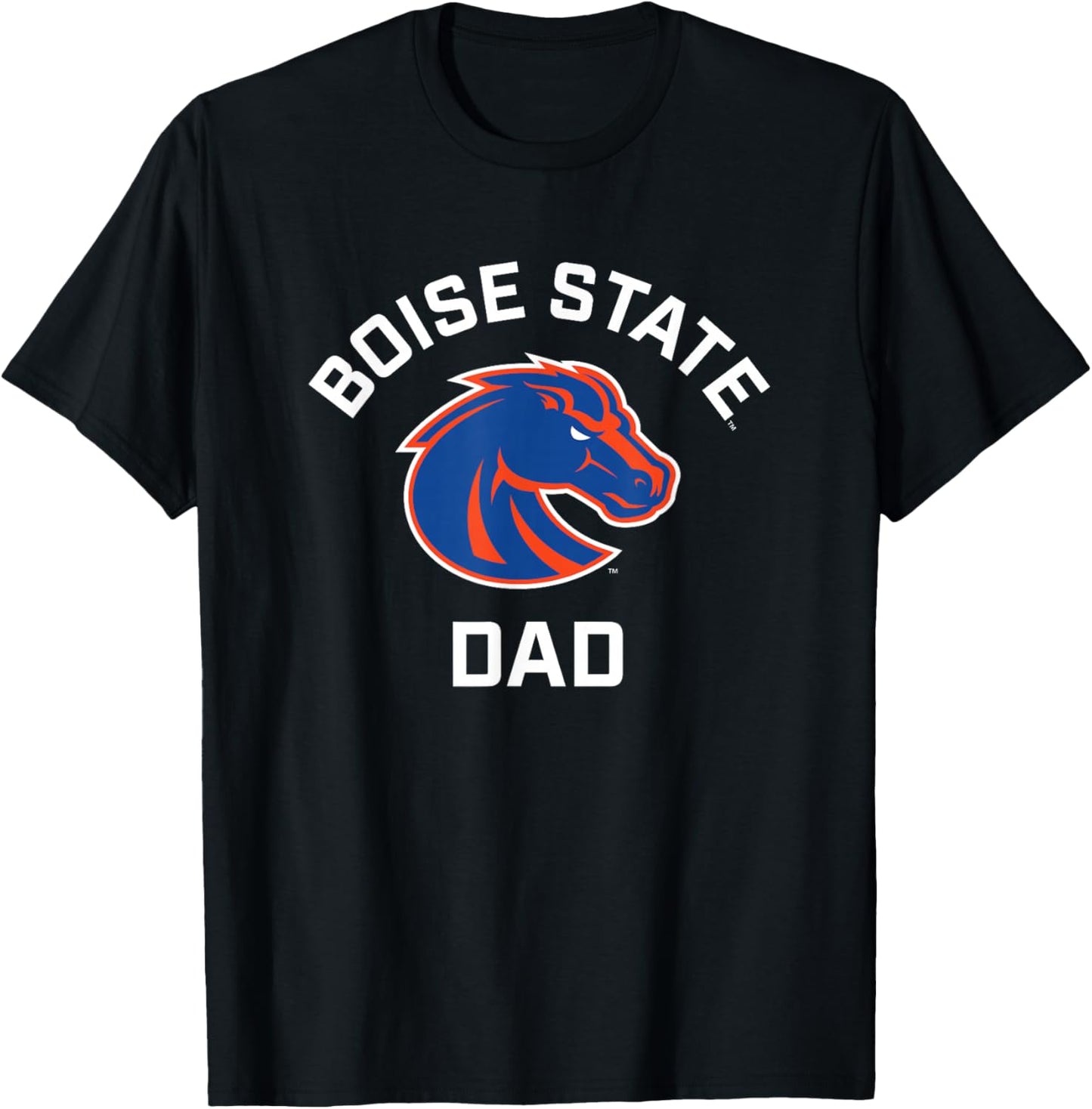 Boise State University BSU Broncos Arched Dad T-Shirt - T-Shirt | Black