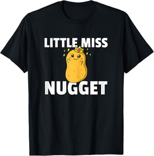 Chicken Nugget Gift Girls Funny Chicken Nuggs T-Shirt - T-Shirt | Black