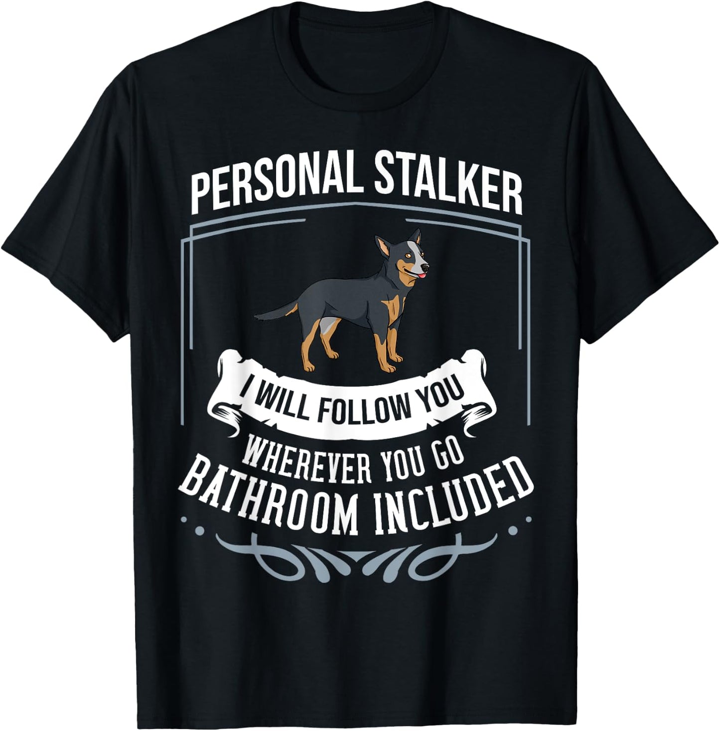 Australian Cattle Dog Heeler Puppies Owner Lover T-Shirt - T-Shirt | Black