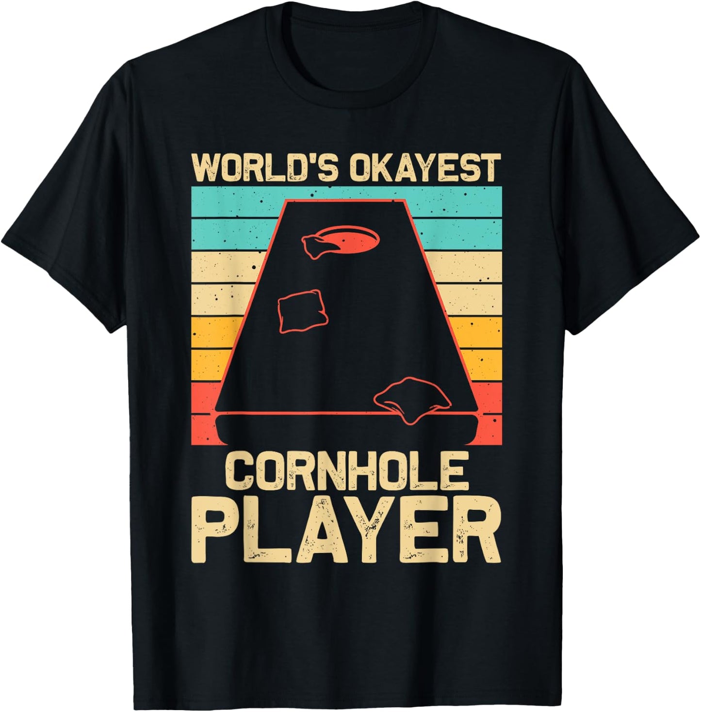 Funny Cornhole Gift Women Bean Bag Toss Game Players T-Shirt - T-Shirt | Black