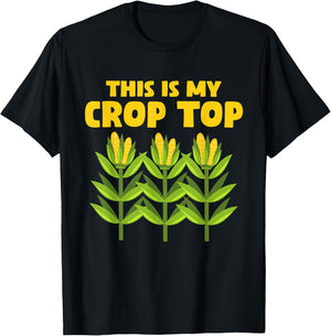 Funny Crop Farming Corn Corn Cob T-Shirt - T-Shirt | Black