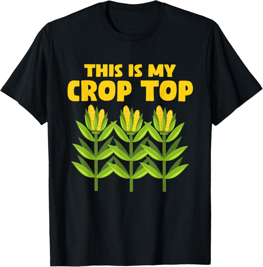 Funny Crop Farming Corn Corn Cob T-Shirt - T-Shirt | Black