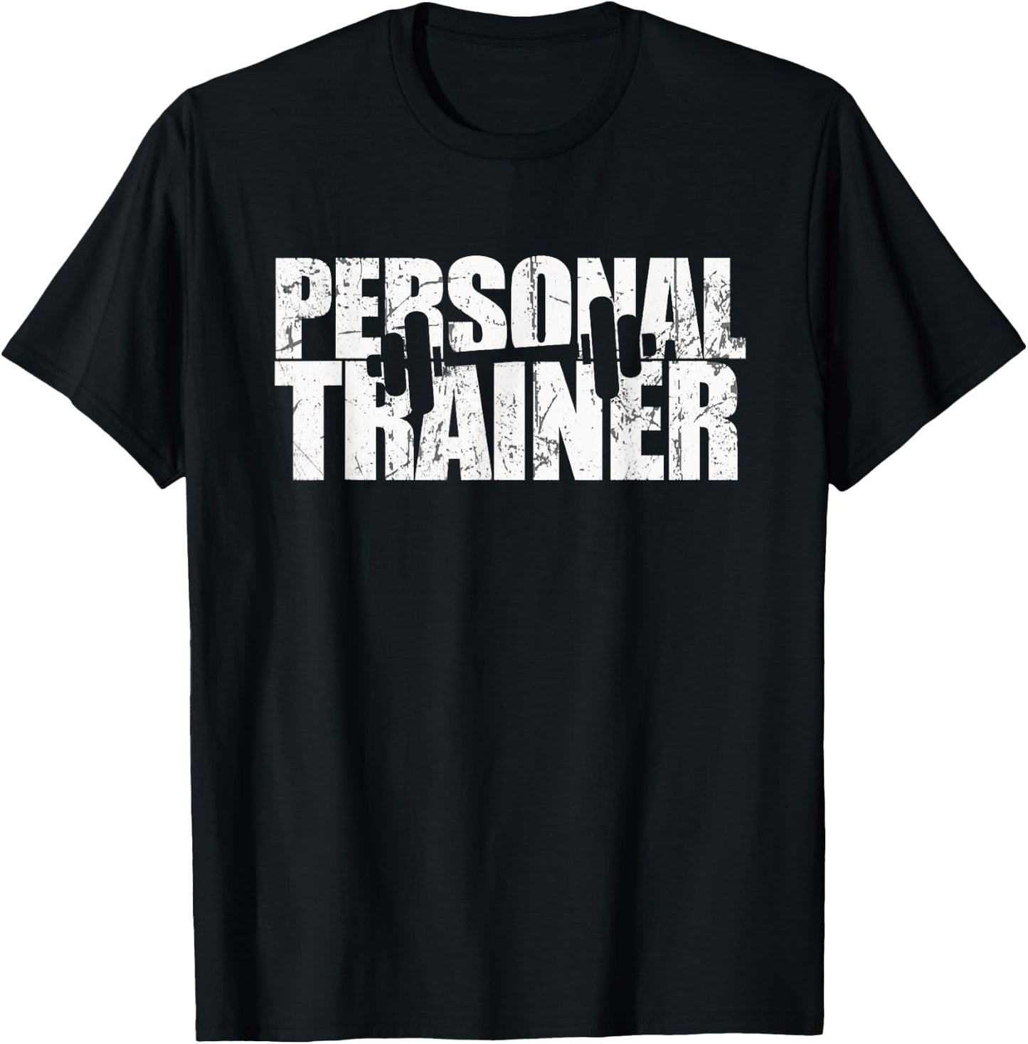 Vintage PERSONAL TRAINER Wellness Instructor Yoga Gym Squad T-Shirt - T-Shirt | Black