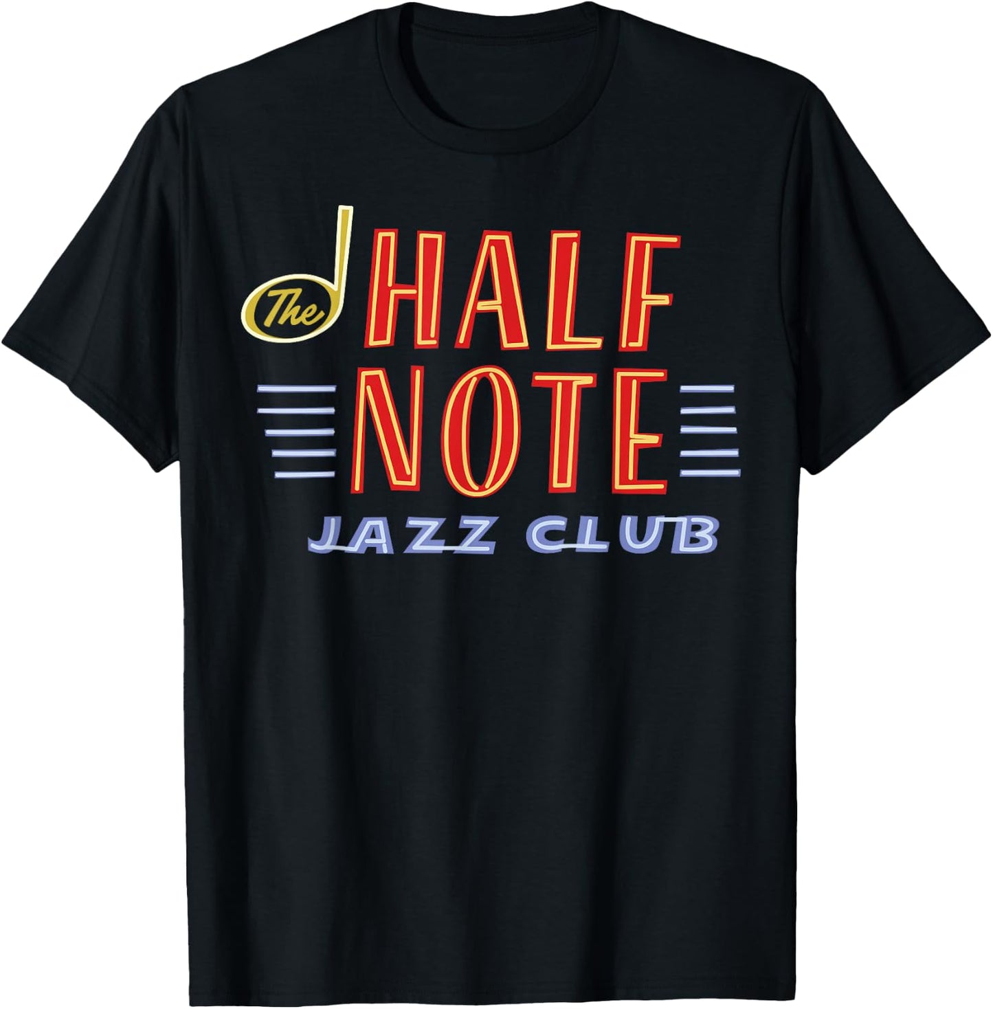 Disney Pixar Soul The Half Note Jazz Club Flat Logo T-Shirt - T-Shirt | Black