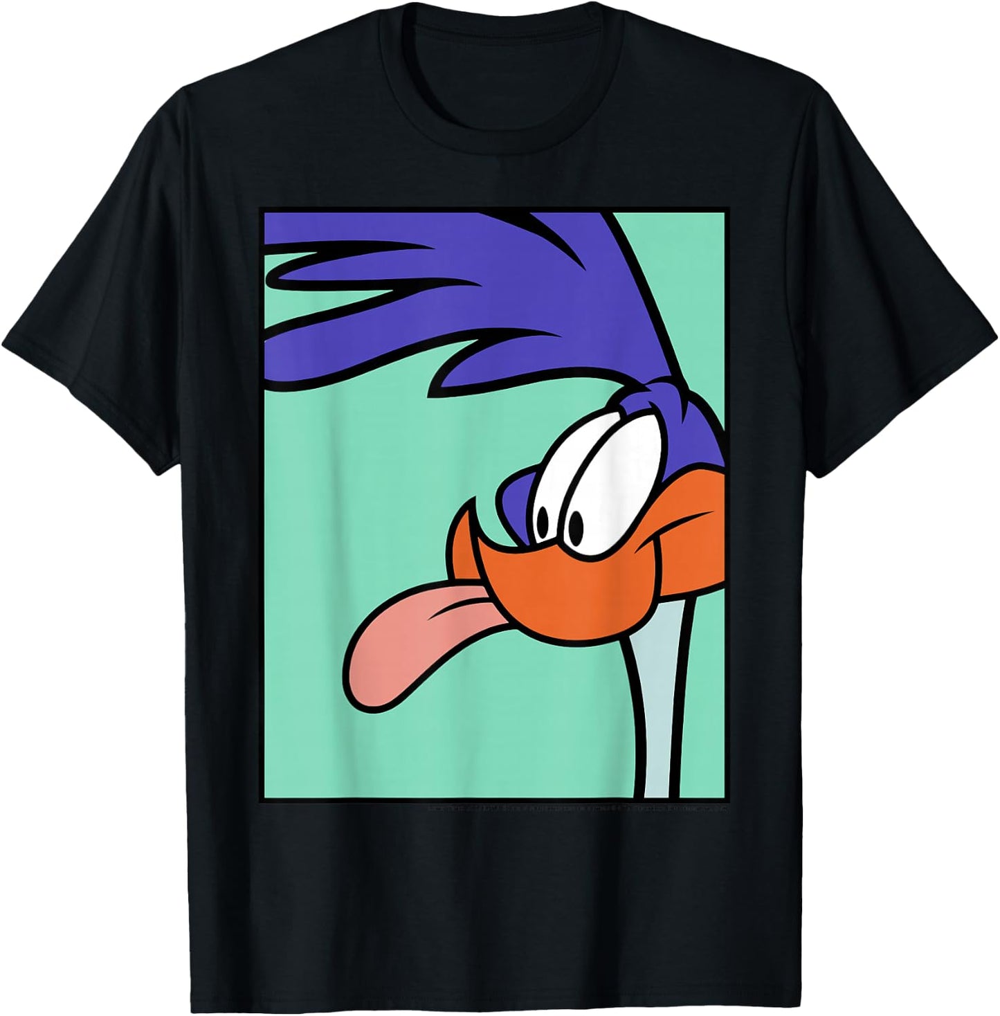 Looney Tunes Road Runner Portrait T-Shirt - T-Shirt | Black