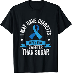 Diabetic Pancreas Diabetes Awareness Type 1 T1D Type 2 T2D T-Shirt - T-Shirt | Black