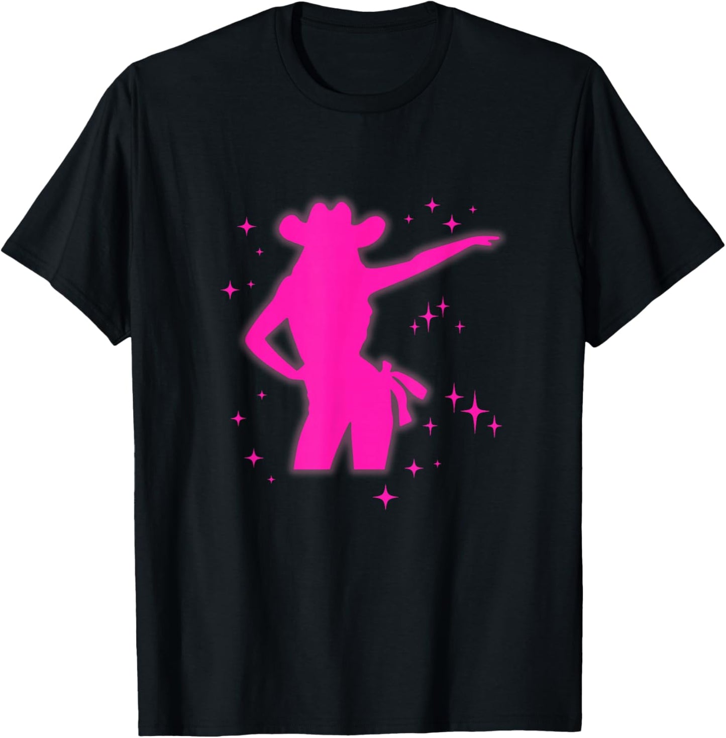 Pony and Heels Lover Pink Girls Clubs Disco Birthday Cowgirl T-Shirt - T-Shirt | Black