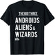 Marvel Falcon Winter Soldier Big 3 Androids Aliens & Wizards T-Shirt - T-Shirt | Black