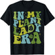 In My Plant Lady Era Groovy Plant Lover Gardening Plant Mama T-Shirt - T-Shirt | Black