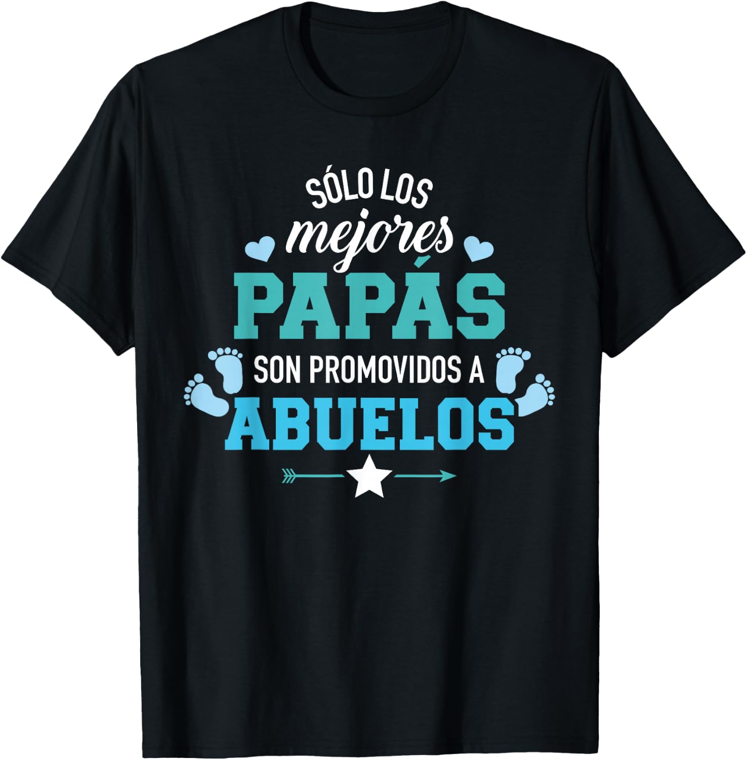 Sólo los mejores papás son promovidos a abuelos T-Shirt - T-Shirt | Black
