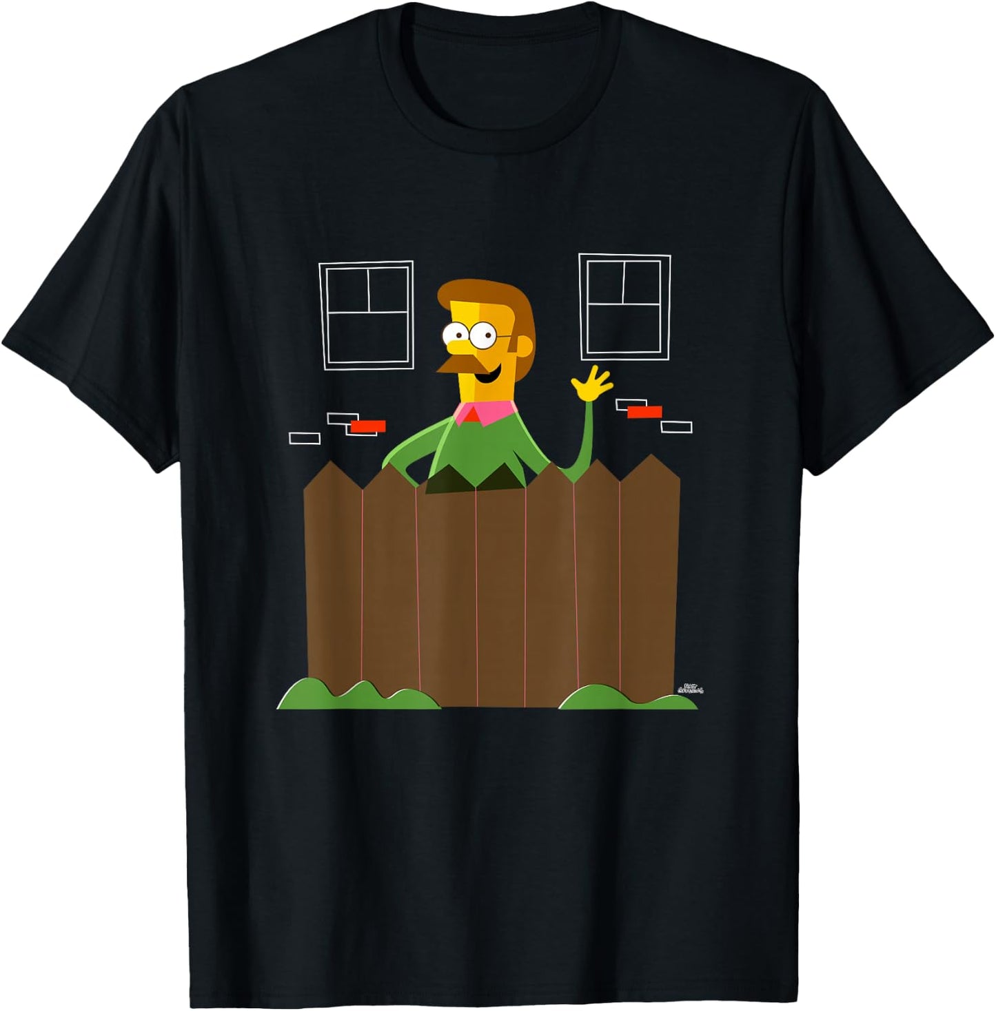 The Simpsons Ned Flanders T-Shirt - T-Shirt | Black
