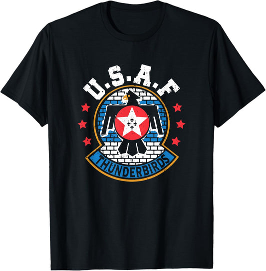 Thunderbirds Military Uniform Airforce T-Shirt - T-Shirt | Black