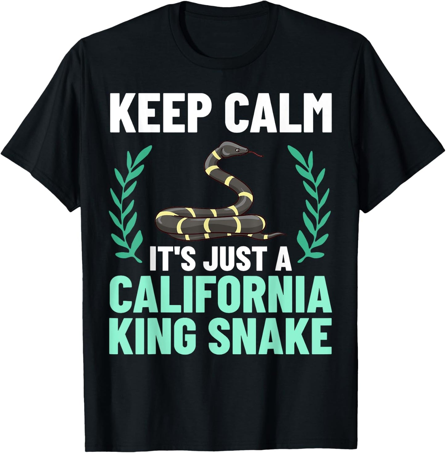 California King Snake High White Habitat T-Shirt - T-Shirt | Black