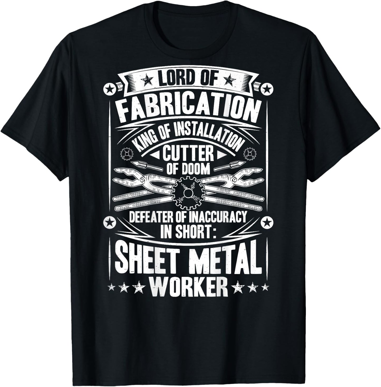Defeater Of Inaccuracy Sheet Metal Worker T-Shirt - T-Shirt | Black
