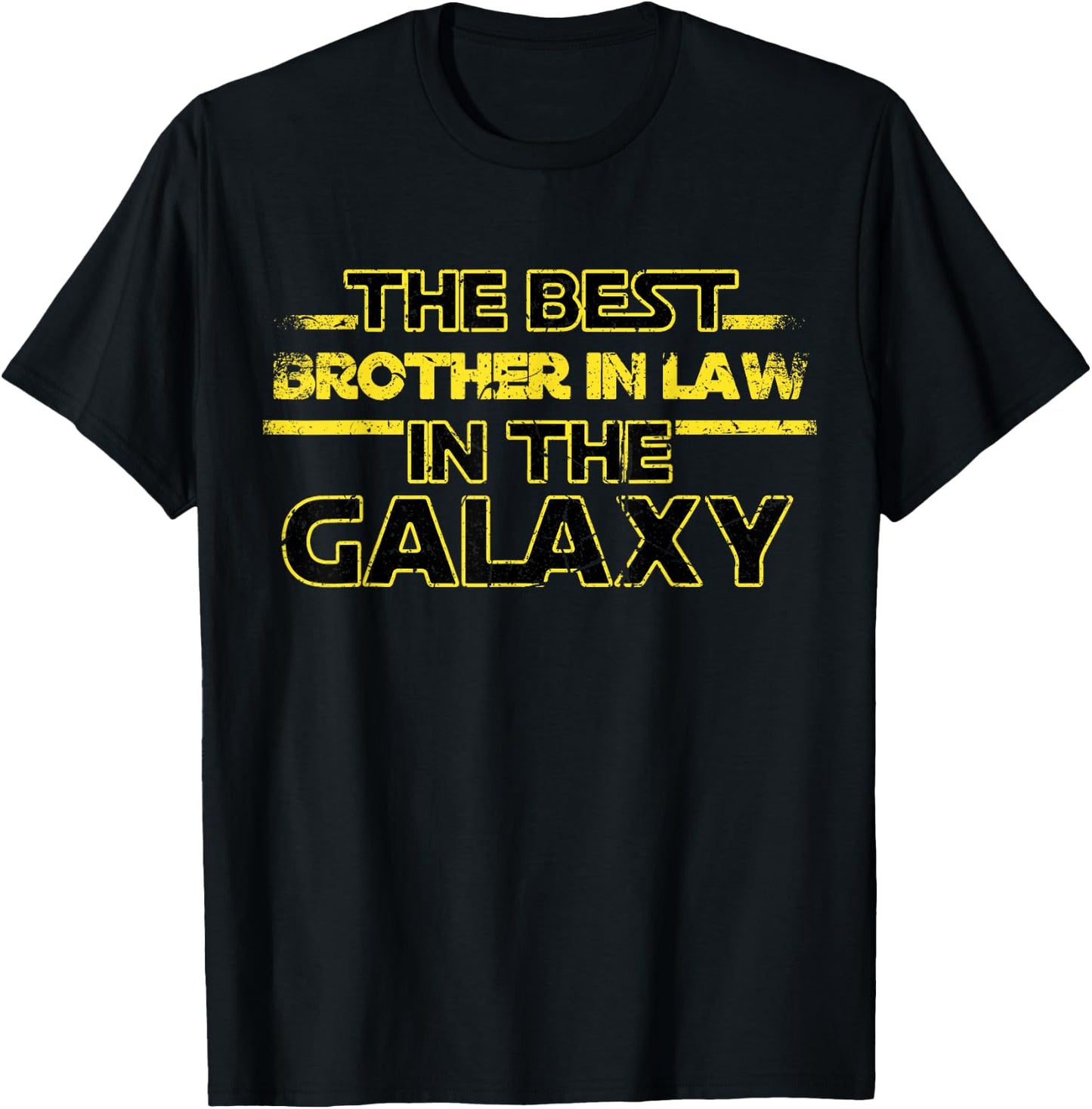 Best Brother in Law of the Galaxy Brother-In-Law Vintage T-Shirt - T-Shirt | Black