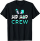 Hip Hop Crew Saying / Cute Easter Bunny Ears, Egg Graphic T-Shirt - T-Shirt | Black